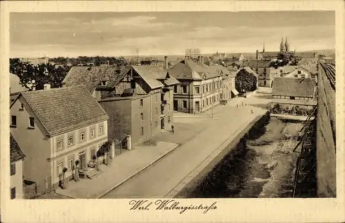 Ak Werl im Kreis Soest Nordrhein Westfalen, Blick in die Walburgisstraße