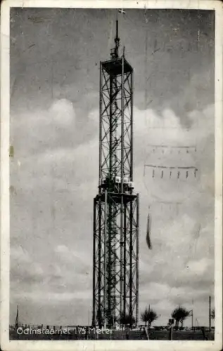 Ak Odense Dänemark, Odinstårnet auch Odin Turm, Stahlfachwerkturm