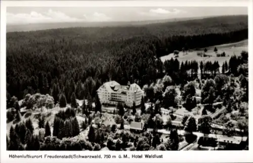 Ak Freudenstadt im Schwarzwald, Höhenluftkurort Freudenstadt, Schwarzwald, 750 m ü. M., Hotel Wal