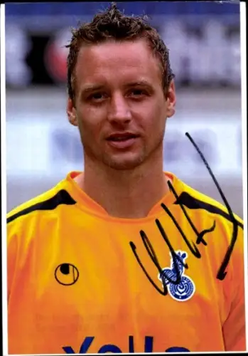 Foto Fußballer Marcel Herzog, MSV Duisburg, Autogramm
