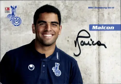 Autogrammkarte Fußballer Maicon, MSV Duisburg, Autogramm