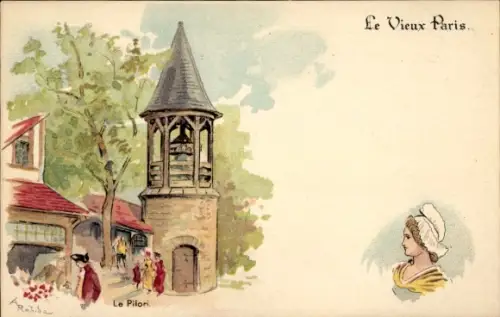 Künstler Litho Robida, Albert, Le Vieux Paris, Le Pilori