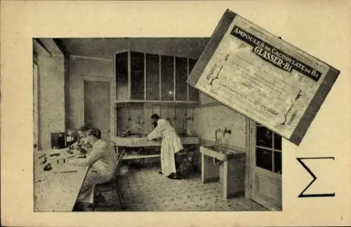 CPA Paris VI, Laboratoires du Docteur Coirre, Glasser Bi
