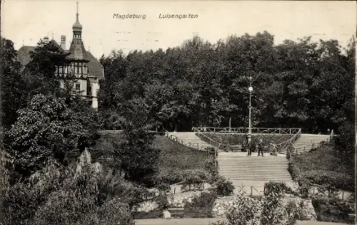 Ak Magdeburg an der Elbe,  Luisengarten