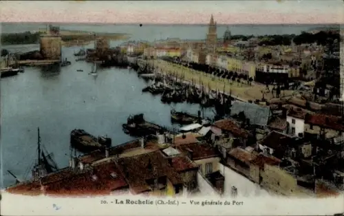 Ak La Rochelle Charente Maritime, La Rochelle (Ch.-Inf.), Vue générale du Port
