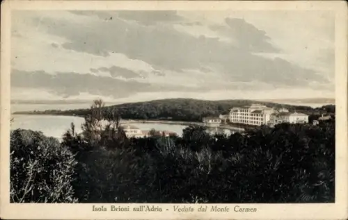 Ak Brijuni Brioni Kroatien, Veduta dal Monte Carmen