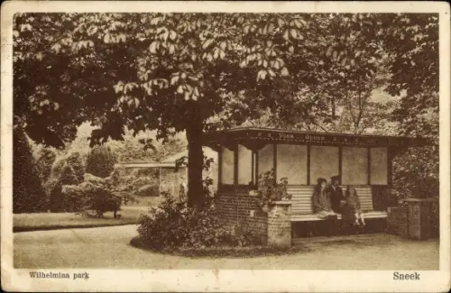 Ak Snits Sneek Friesland Niederlande, Wilhelminapark