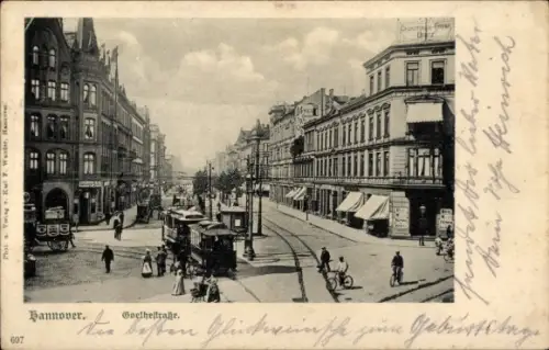 Ak Hannover, Goethestraße, Tram