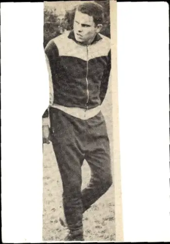 Autogramm Fußballer Dieter Meyer, Werder Bremen, Portrait, Zeitungsausschnitt