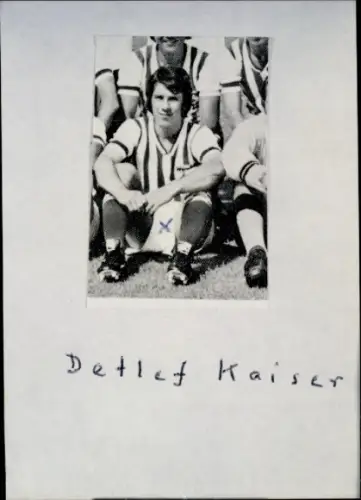 Autogrammkarte Detlef Kaiser, Werder Bremen