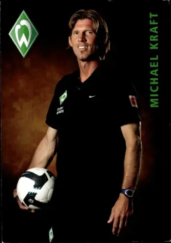 Autogrammkarte Torwarttrainer Michael Kraft, Werder Bremen, Autogramm