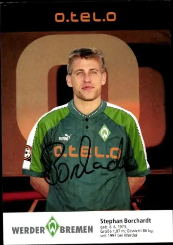 Autogrammkarte Fußballer Stephan Borchardt, Werder Bremen, Autogramm