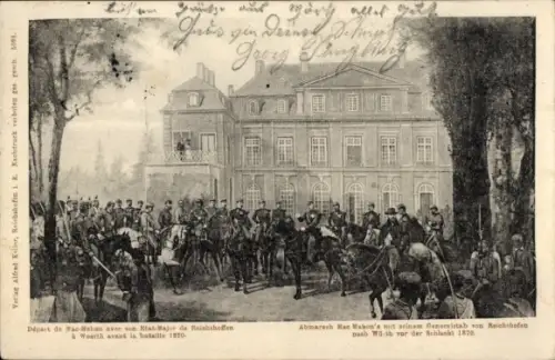 Ak Wœrth sur Sauer Woerth Wörth an der Sauer Elsass Bas Rhin, Bataille de Reichshoffen
