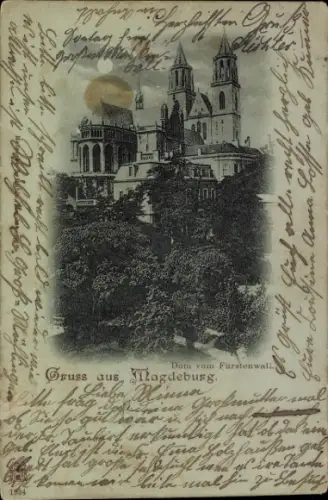 Ak Magdeburg an der Elbe,  Dom vom Fürstenwall