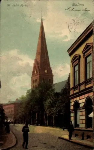 Ak Malmö Schweden, St. Petri Kyrka