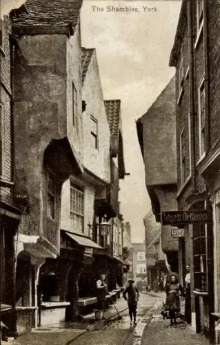 Ak York Yorkshire England, The Shambles