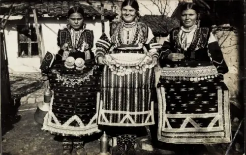 Foto Ak Prilep Mazedonien, Bulgarisch-mazedonische Bäuerinnen