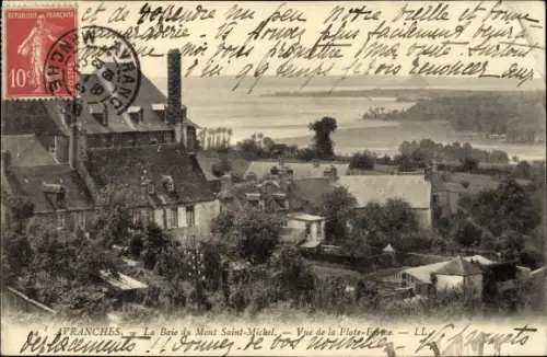 Ak Avranches Manche, La Baie du Mont Saint Michel, Vue de la Plate