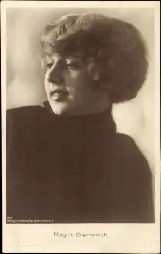 Ak Schauspielerin Magrit Bierwirth, Portrait, Autogramm