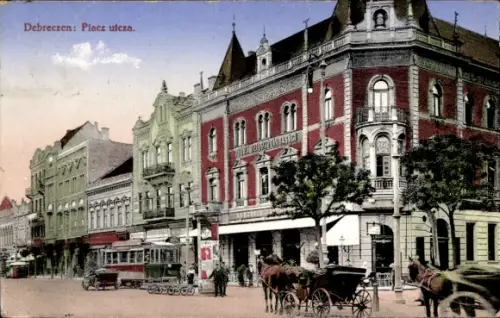 Ak Debreczen Debrecen Debrezin Ungarn, Placz utcza