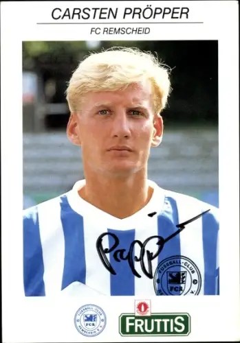 Autogrammkarte Fußballer Carsten Pröpper, FC Remscheid, Autogramm