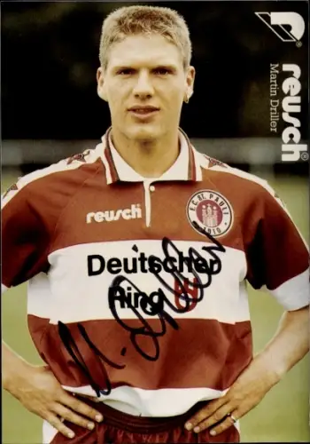 Autogrammkarte Fußballer Martin Driller, FC St. Pauli, Autogramm