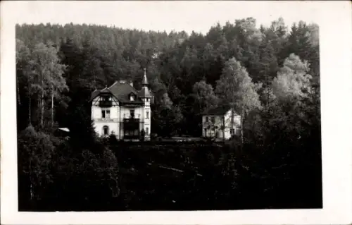 Ak Rathen an der Elbe Sächsische Schweiz, Pension Villa Zeißig