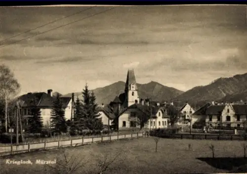 Ak Krieglach Steiermark, Mürztal, Ortsansicht