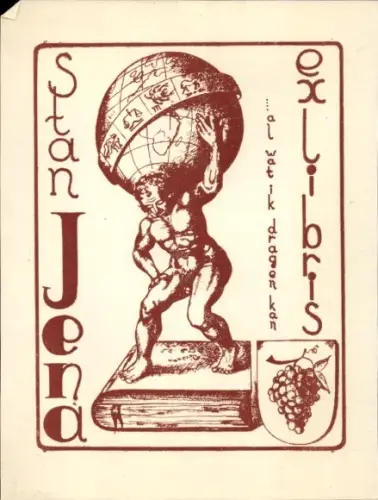 Ak Jena in Thüringen, Stan Exlibris