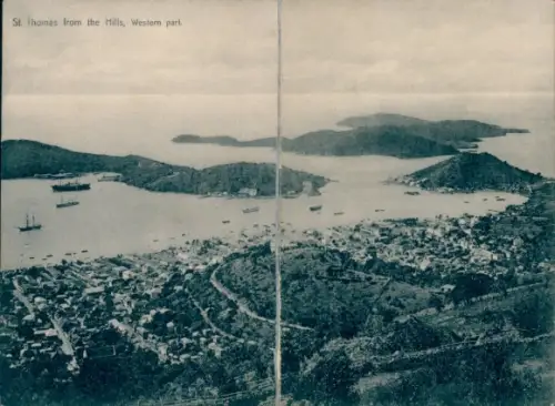 Klapp Ak Charlotte Amalie Jungferninseln, Saint Thomas, Hafen