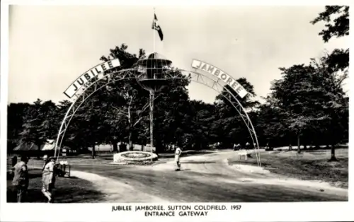 PC Sutton Coldfield Warwickshire England, Jubilee Jamboree 1957, Entrance Gateway