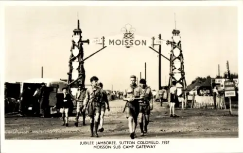 PC Sutton Coldfield Warwickshire England, Jubilee Jamboree 1957, Moisson Sub Camp Gateway