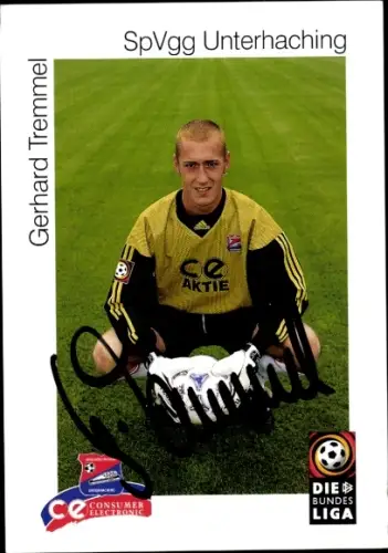 Autogrammkarte Fußballer Gerhard Tremmel, SpVgg Unterhaching, Autogramm