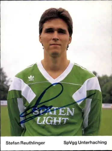 Autogrammkarte Fußballer Stefan Reuthlinger, SpVgg Unterhaching, Autogramm