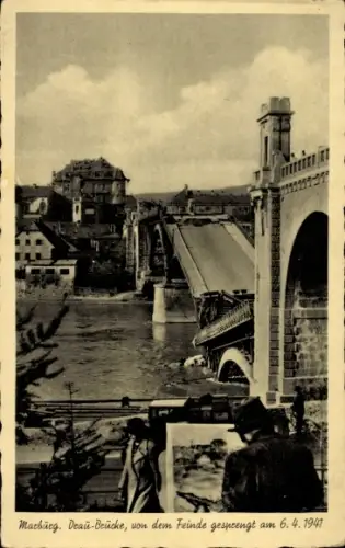 Ak Maribor Marburg Drau Slowenien, Draubrücke