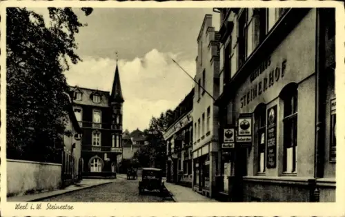 Ak Werl im Kreis Soest Nordrhein Westfalen, Steinertor, Gasthaus Steinerhof