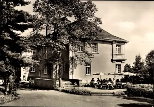 Ak Hohenstein Ernstthal Landkreis Zwickau, VdN Kurheim Erwin Hartsch, Terrassenpartie