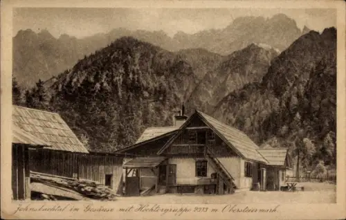 Ak Johnsbach im Gesäuse Steiermark, Johnsbachtal, Häuser