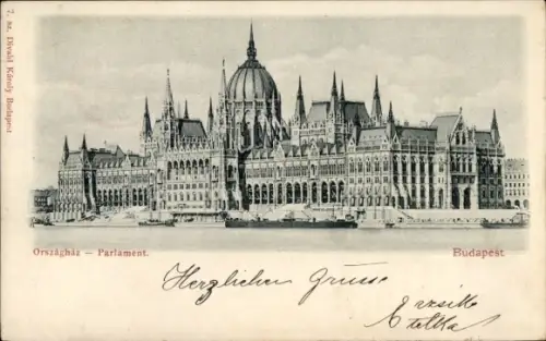 Ak Budapest Ungarn, Parlament