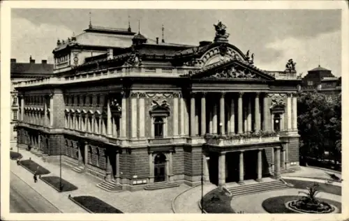 Ak Brno Brünn Südmähren, Landestheater