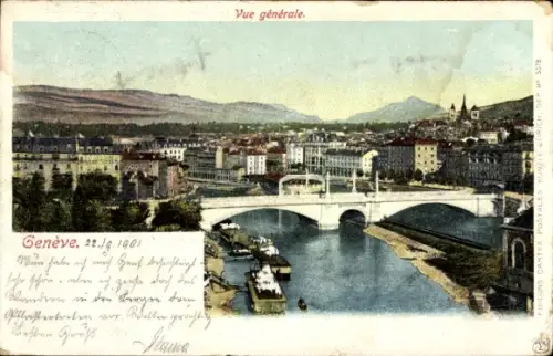 Ak Genève Genf Schweiz, Gesamtansicht