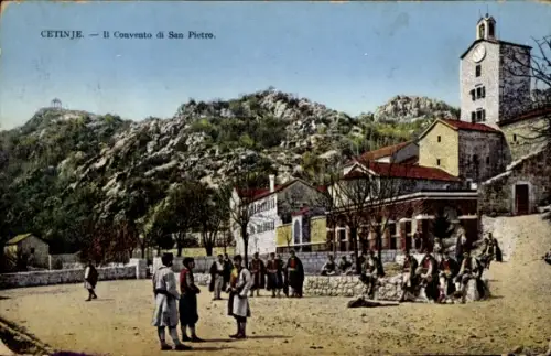 Ak Цетиње Cetinje Montenegro, Il Convento di San Pietro