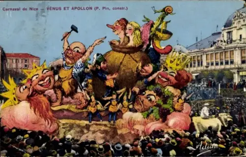 Ak Nice Nizza Alpes Maritimes, Carnaval, Venus et Apollon