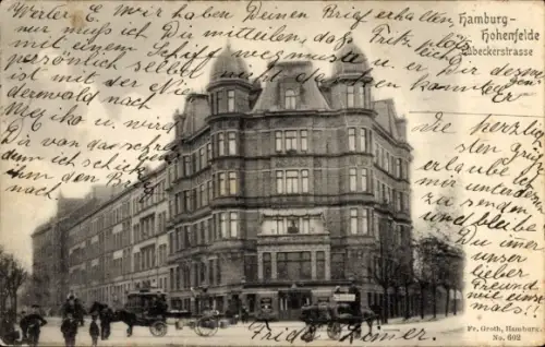 Ak Hamburg Hohenfelde, Lübeckerstraße