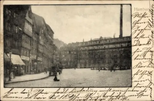 Ak Hamburg Mitte Neustadt, Bade-Anstalt