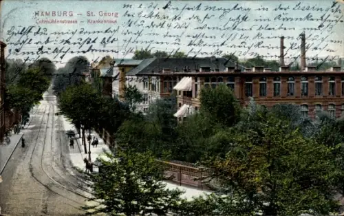 Ak Hamburg Mitte St. Georg, Krankenhaus, Lohmühlenstraße