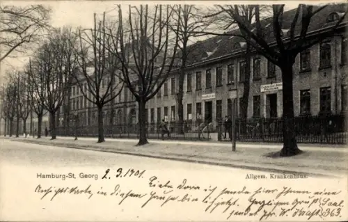 Ak Hamburg Mitte St. Georg, Krankenhaus, Lohmühlenstraße
