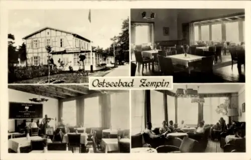 Ak Ostseebad Zempin auf Usedom, Restaurant, Gasthaus