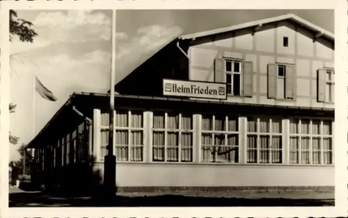 Ak Ostseebad Zempin auf Usedom, FDGB-Erholungsheim Frieden