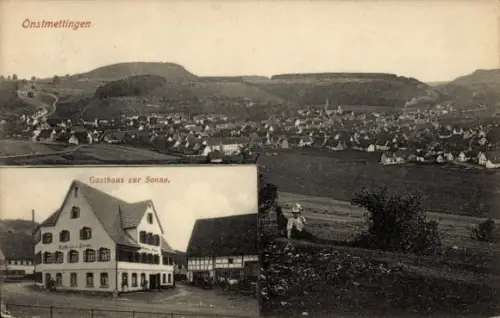 Ak Onstmettingen Albstadt in Württemberg, Panorama, Gasthof zur Sonne
